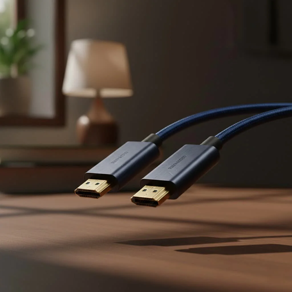 HDMI to Coax Converter box with cables